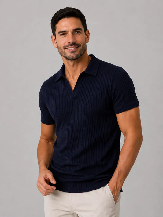 Don Romero™ Polo Piqué Texturizada Premium